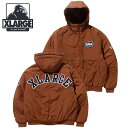 エクストララージ XLARGE メンズ ナイロン パファージャケット [101233021006 FW23] NYLON PUFFER JACKET x-large エックスラージ アウター ブルゾン フーディー BROWN【e】【cpn】