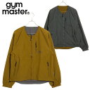 ジムマスター ノーカラージャケット メンズ 【1000円クーポンあり】ジムマスター GYM MASTER メンズ リバーシブルナイロン ノーカラーJKT [G918634-13 FW23Q4] アウター ラウンドネック ジャケット ブルゾン キャメル×チャコール