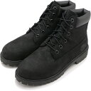 【10％クーポンあり】ティンバーランド Timberland レディース対応 6インチプレミアムブーツ [12907 FW23] 6in Premium Boots Junior 防水 ウォータープルーフレザー ヌバック ブラック