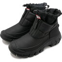 ハンター HUNTER レディース イントレピッド アンクルジップ スノーブーツ  W INTREPID ANKLE ZIP SNOW BOOT 靴 ウィンターブーツ 防寒 black