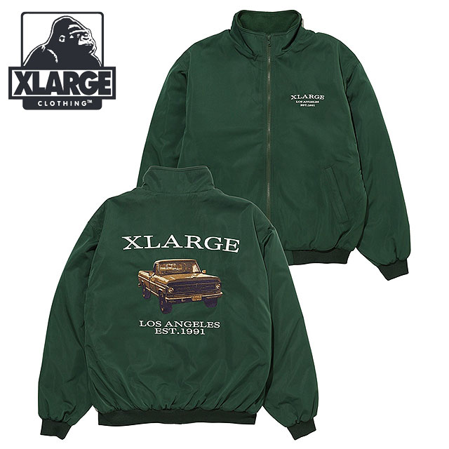 【30％OFF／ラスト1着】エクストララージ XLARGE メンズ オールドピックアップトラック ジャケット [101234021005 HO23] OLD PICK UP TRUCK NYLON JACKET x-large エックスラージ アウター ブルゾン DkGREEN【e】【ts】