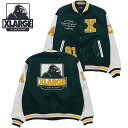 【20％クーポンあり】エクストララージ XLARGE メンズ OGロゴ バーシティジャケット 101234021009 HO23 OG LOGO VARSITY JACKET x-large エックスラージ アウター スタジャン ブルゾン GREEN【e】