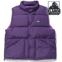 【20％OFF／SALE】 【ラスト1着】 エクストララージ XLARGE メンズ ダウンベスト 101234021010 HO23 DOWN VEST x-large エックスラージ アウター ライトアウター PURPLE【e】