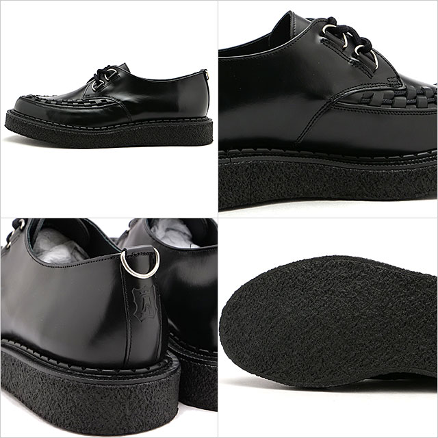 ��2/25���� ����P27�ܡۥ��硼�����å��� GEORGE COX ��С������� �ϥåȥ� [03-001-D-040 FW23] HATTON ��󥺡���ǥ����� �쥶�� ���塼�� BLACK �� �֥�å��� �����谷Ź