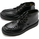 ジョージコックス GEORGE COX ラバーソール ハットン ブーツ 03-002-D-040 FW23 HATTON BOOT メンズ レディース レザー シューズ BLACK 黒 ブラック系