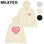 【30％OFF／SALE】ミルクフェド MILKFED. レディース ロゴインハート スウェットフーディー [103234012010 FW23WINTER] LOGO IN HEART SWEAT HOODIE トップス プルオーバーパーカー【ts】【e】