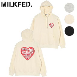 ミルクフェド トップス レディース 【30％OFF／SALE】ミルクフェド MILKFED. レディース ロゴインハート スウェットフーディー [103234012010 FW23WINTER] LOGO IN HEART SWEAT HOODIE トップス プルオーバーパーカー【ts】【e】