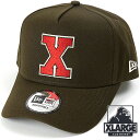 【4/25は楽天カードで最大18倍】エクストララージ XLARGE ニューエラ バーシティキャップ [101234051009 FW23] XLARGE × NEWERA VARSITY CAP メンズ・レディース コラボ 帽子 Dフレームトラッカー フリーサイズ BROWN