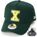 【4/25は楽天カードで最大18倍】エクストララージ XLARGE ニューエラ バーシティキャップ [101234051009 FW23] XLARGE × NEWERA VARSITY CAP メンズ・レディース コラボ 帽子 Dフレームトラッカー フリーサイズ GREEN