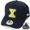 【4/25は楽天カードで最大18倍】エクストララージ XLARGE ニューエラ バーシティキャップ [101234051009 FW23] XLARGE × NEWERA VARSITY CAP メンズ・レディース コラボ 帽子 Dフレームトラッカー フリーサイズ NAVY