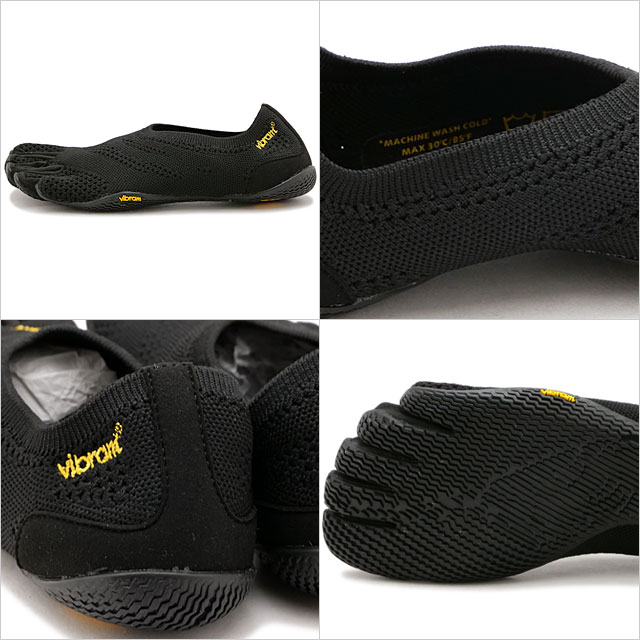 【4/15限定 最大P32倍】ビブラムファイブフィンガーズ Vibram FiveFingers 5本指シューズ [23W8601] EL-X KNIT レディース 靴 ベアフット ジム フィットネス トレーニング Black 正規取扱店 3