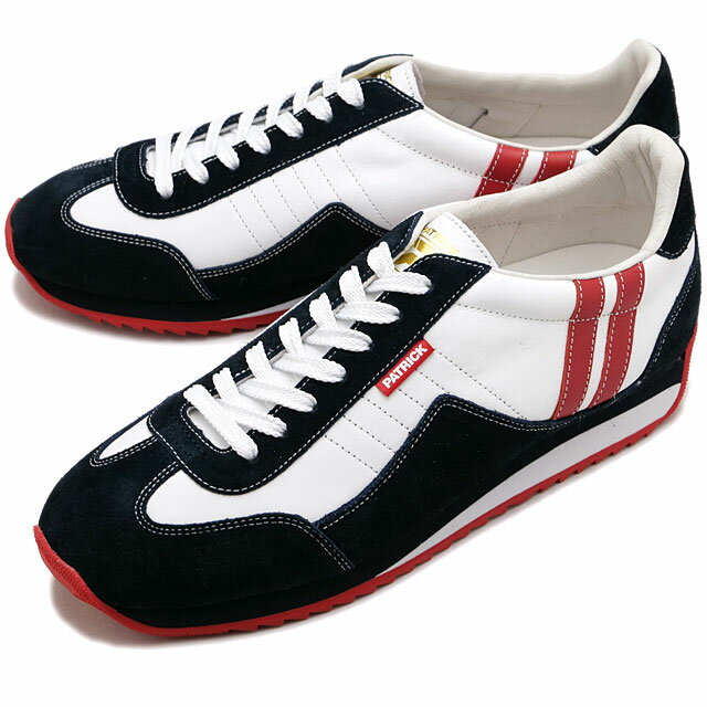 【4/25限定 最大P28倍】返品交換送料無料 パトリック PATRICK スニーカー マラソン30th・レザー [506510 FW24] MARATHON30th-L メンズ・レディース 日本製 靴 30周年記念限定モデル WHT ホワイト 正規取扱店