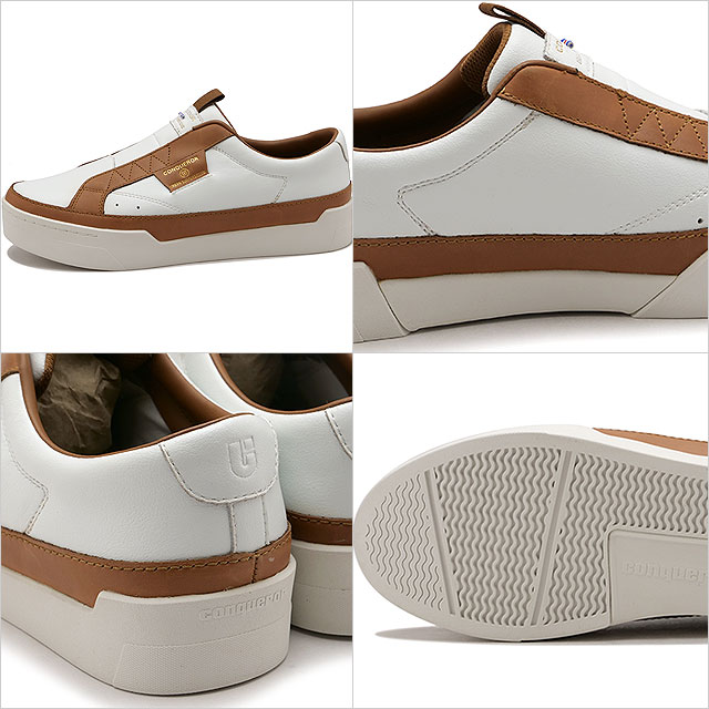 ��20%OFF/SALE�ۥ��󥫥顼 ���塼�� conqueror shoes ���ˡ����� �С����� [BA-01 FW24] BASEL ��� �� �����奢�륷�塼�� ������ WHITE �����谷Ź��ts�ۡ�e��