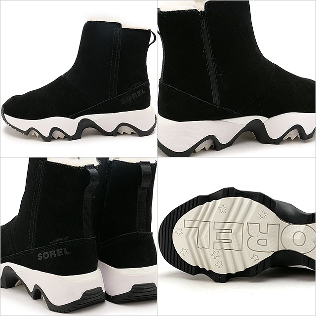 �ڳ�ŷ�����ѡ�SALE����55%OFF�ۥ���� SOREL ���ͥƥ��å�����ѥ��� ���硼�ȥ֡��� [NL5196-010 FW24] W KINETIC IMPACT SHORT BOOT ��ǥ����� �� �ɿ� ���Ρ��֡��� �����󥿡��֡��� Black/Sea-Salt �����谷Ź��ts�ۡ�sp�ۡ�e��