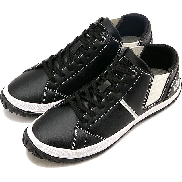 【最大100%ポイントバック】アドミラル Admiral スニーカー エラ [AD-902 FW24] ELLA レディース 靴 ミッドカット サイドゴア 抗菌防臭 Black 正規取扱店