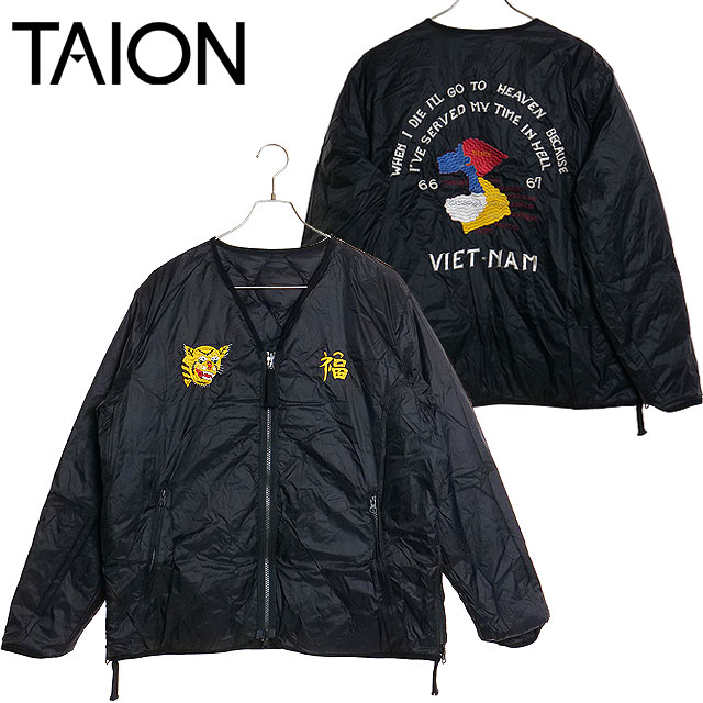 乐天商城 - 【最大100%ポイントバック】タイオン TAION リバーシブル“VETJAN”ダウンジャケット [TAION-JK03JS FW24] U REVERSIBLE “VETJAN” DOWN JACKET メンズ アウター インナーダウン 2WAY JAPAN SPECIAL BK 正規取扱店