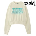 【7/28限定!楽天カード&SPU最大18倍】【30%OFF/SALE】エックスガール X-girl フェイクファーロゴ コンパクトスウェットトップ [1052...