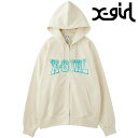 【30%OFF/SALE】【ラスト1着】エックスガール X-girl フェイクファーロゴ ジップアップ スウェットフーディー [105244012030 FW2...