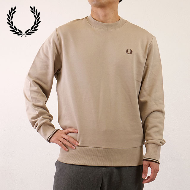 樂天商城 - 【最大100%ポイントバック】フレッドペリー FRED PERRY クルーネック スウェットシャツ [M7535-50A FW25Q4] CREW NECK SWEATSHIRT メンズ トップス トレーナー 長袖 WARM-OAT/COURT-GREEN/BURNT-TOBACCO 正規取扱店