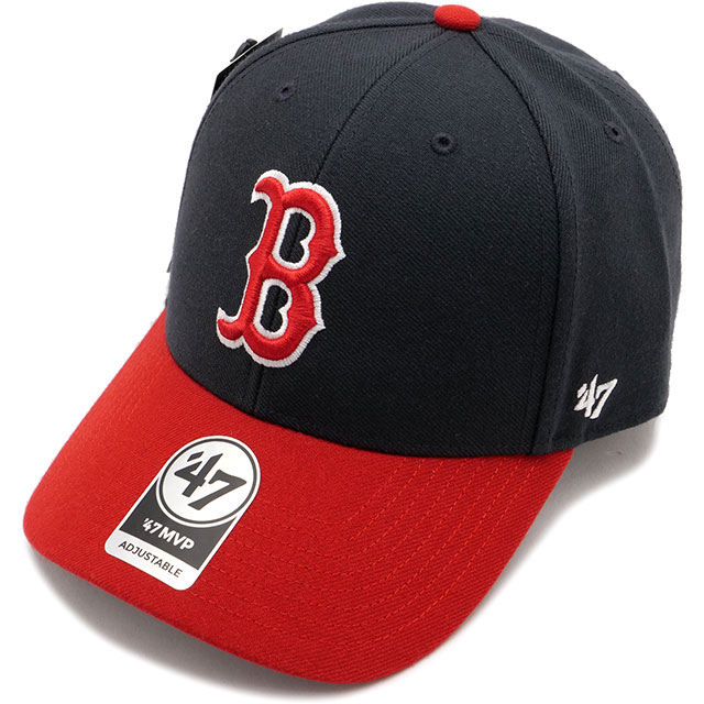 乐天商城 - 【4/30限定 最大P18倍】フォーティーセブン '47 キャップ エムブイピー ボストン・レッドソックス [14751332] '47 MVP RED SOX メンズ・レディース 帽子 MLB サイズ調整可能 NAVY 正規取扱店