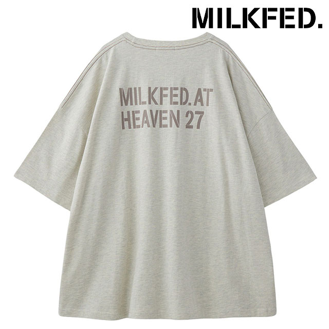 ��20%OFF/SALE�ۡڥ饹��1��ۥߥ륯�ե��� MILKFED. �ߥ륯�ե��� AT�إ֥�27 �����ѡ��ӥå����硼�ȥ��꡼�֥ȥå� [103253013001] MILKFED. AT HEAVEN27 SUPER BIG S/S TOP ��ǥ����� ȾµT����� �ӥå����륨�å� OATMEAL �ڥ᡼���زġ� �����谷Ź��ts�ۡ�e��