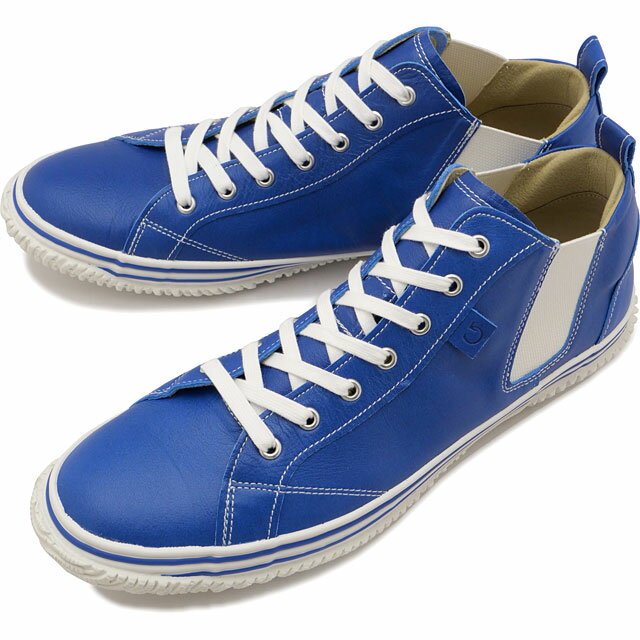 返品送料無料 スピングル SPINGLE スニーカー サイドゴア カンガルーレザー [SP442-38 SU25] SP-442 メンズ・レディース 日本製 靴 シューズ おしゃれ Blue 正規取扱店