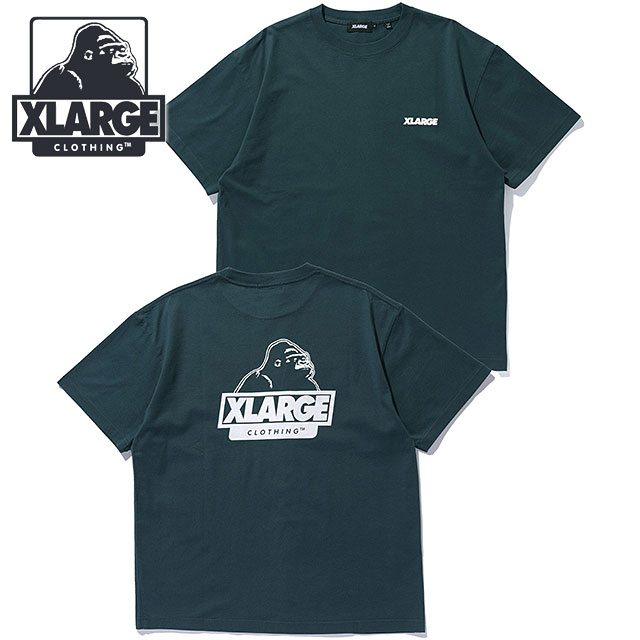 樂天商城 - 【4/15限定 最大P37倍】エクストララージ XLARGE スランテッドOG ショートスリーブTシャツ [101253011001 FW25] SLANTED OG S/S TEE メンズ トップス 半袖 GREEN 【メール便可】 正規取扱店