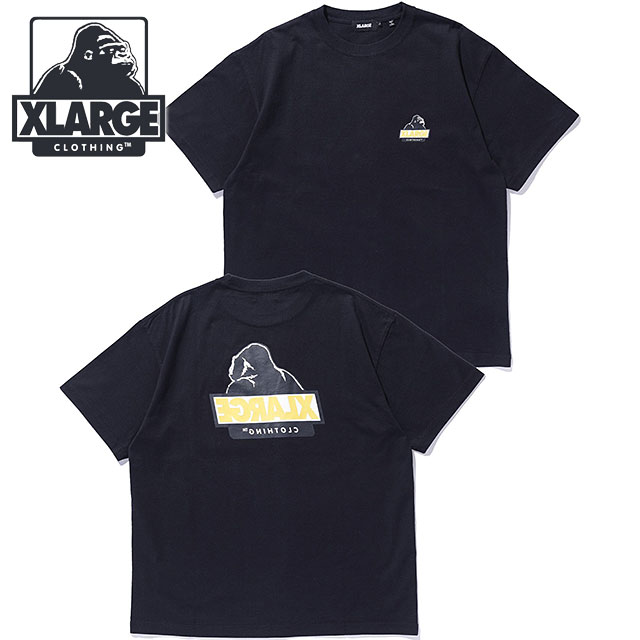 樂天商城 - 【4/15限定 最大P37倍】エクストララージ XLARGE バックサイドOG ショートスリーブTシャツ [101253011002 FW25] BACKSIDE OG S/S TEE メンズ トップス 半袖 BLACK 【メール便可】 正規取扱店