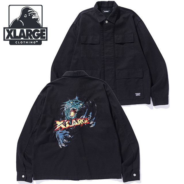 【40%OFF/SALE】エクストララージ XLARGE ミリタリージャケット [101253021001 FW25] MILITARY JACKET メンズ アウター BLACK 正規取扱店【ts】【e】