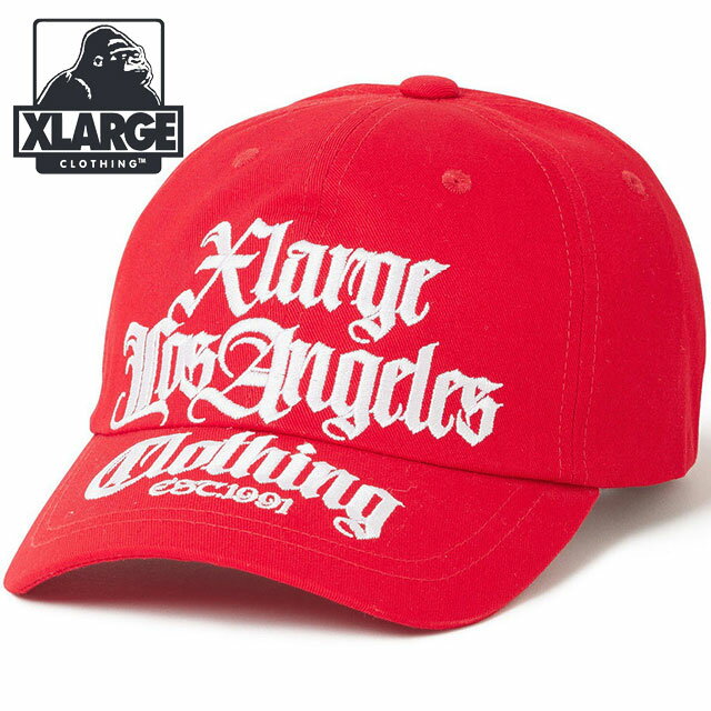 【30%OFF/SALE】【ラスト1個】エクストララージ XLARGE オールドイングリッシュ シックスパネルスナップバックキャップ [101253051008 FW25] OLD ENGLISH 6PANEL SNAPBACK CAP メンズ・レディース 帽子 RED 正規取扱店【ts】【e】