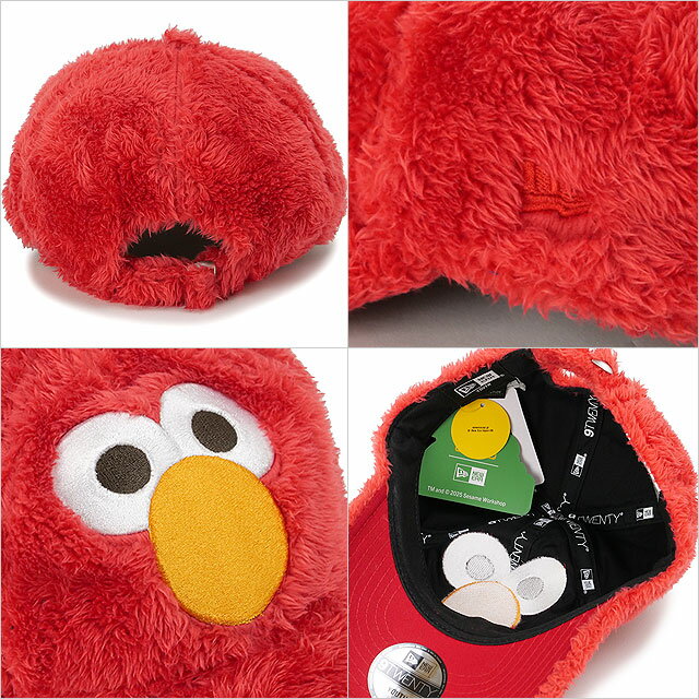 �ں���100%�ݥ���ȥХå��ۥ˥塼���� NEW ERA ���å�����å� 9TWENTY �桼�� �����ߥ��ȥ꡼�� ����� [14682468 FW25] YH 920 SESAME STREET FACE ELMO �ˤλҡ����λ� ����� ˹�� ��å� �����谷Ź