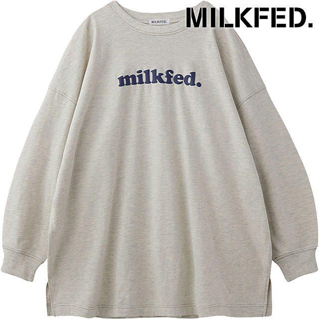 【ポイント10倍】ミルクフェド MILKFED. クーパーロゴ スーパービッグ ロングスリーブトップ [10325301..