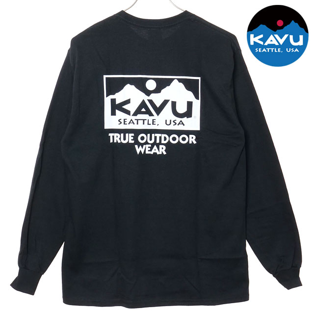 樂天商城 - 【30%OFF/SALE】カブー KAVU ロングスリーブ トゥルーロゴTシャツ [19822326 FW25] LS TRUE Logo Tee メンズ トップス カットソー 長袖 クルーネック Black/White 【メール便可】 正規取扱店【ts】【e】
