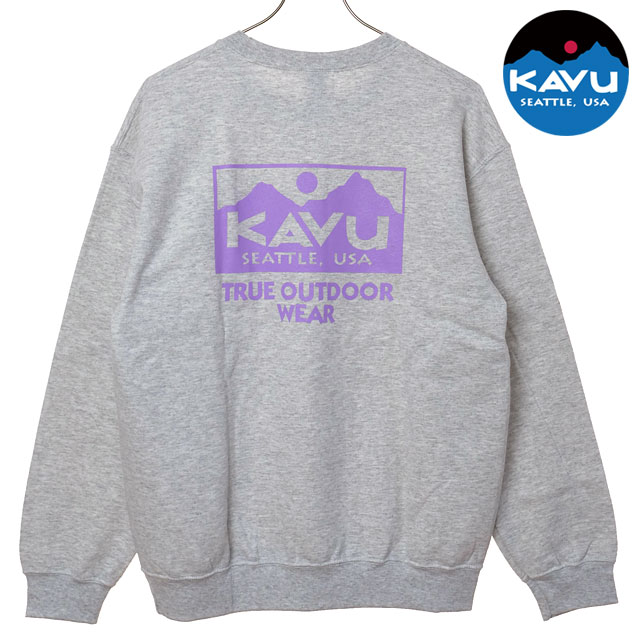 【20%OFF/SALE】カブー KAVU トゥルーロゴスウェット [19822333 FW25] TRUE Logo Sweat メンズ トップス トレーナー 長袖 クルーネック Ash 正規取扱店【ts】【e】