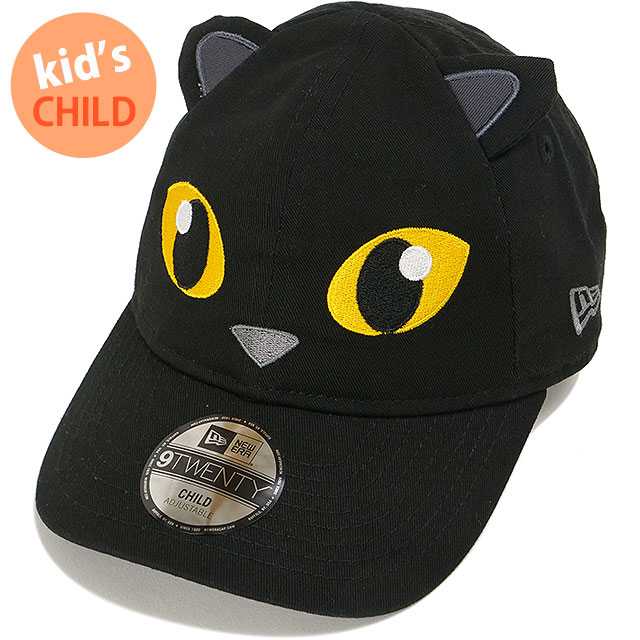 樂天商城 - 【20%OFF/SALE】ニューエラ NEW ERA キッズキャップ 9TWENTY アニマル キャット [14671710 FW25] CLD920 ANIMAL CAT 男の子・女の子 帽子 子供 チャイルド ブラック 正規取扱店【ts】【e】
