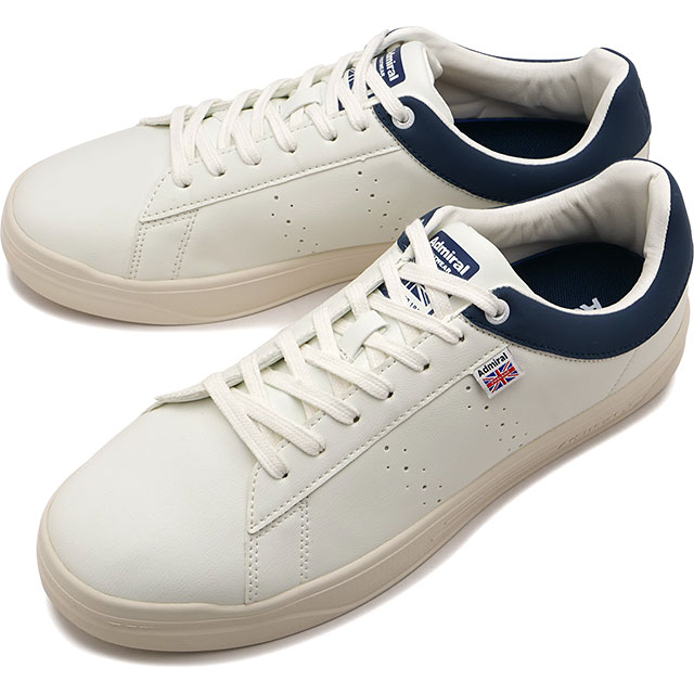 アドミラル Admiral スニーカー ケンブリッジ [AD828 FW25] CAMBRIDGE メンズ・レディース 靴 カジュアルシューズ 抗菌防臭インソール White/Navy 正規取扱店