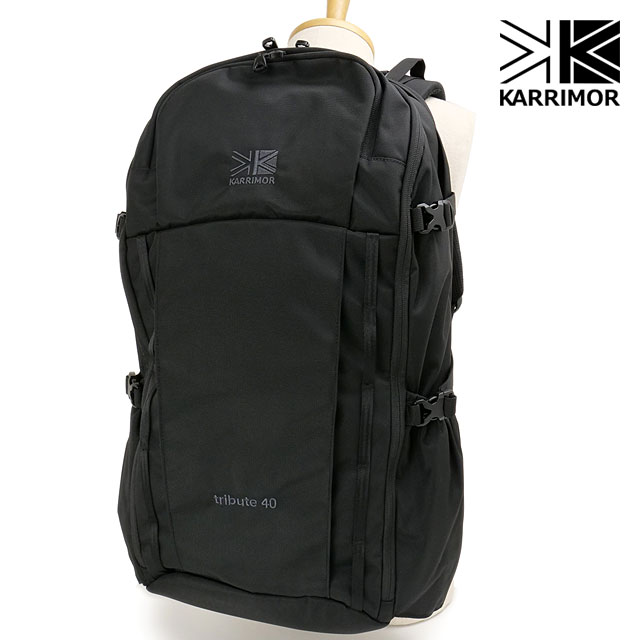 カリマー リュック KARRIMOR デイパック tribute 40 リュックサック トリビュート デイパック バックパック 大容量 40L A4 B4 ノートPC 2層 ファスナー トレッキング メンズ レディース [501233-9000 FW25] 正規取扱店【cp】