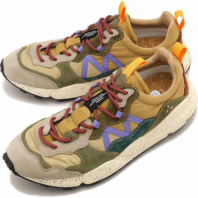 乐天商城 - 返品交換送料無料 フラワーマウンテン Flower MOUNTAIN スニーカー レンザン [FM107032 FW25] LENZAN メンズ 靴 シューズ フェス アウトドア Beige/L.Green 正規取扱店