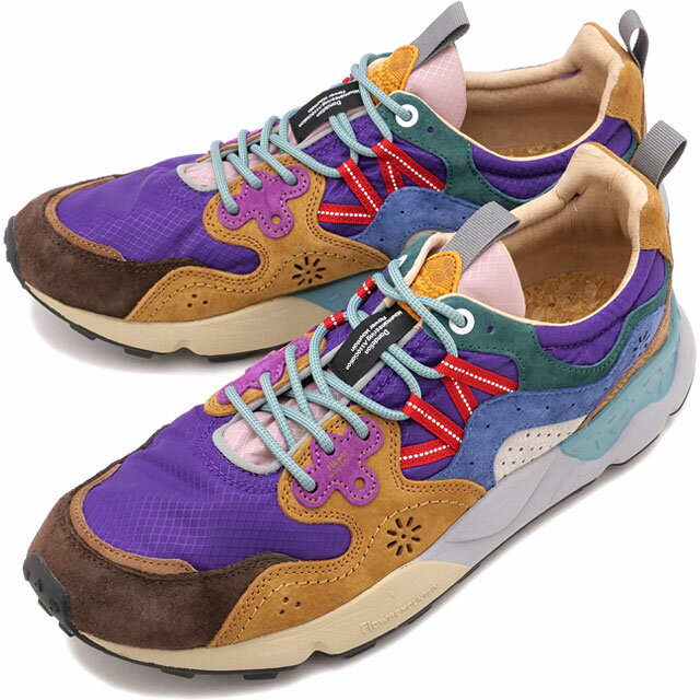 樂天商城 - 【4/25限定 最大P37倍】返品交換送料無料 フラワーマウンテン Flower MOUNTAIN スニーカー ヤマノスリー [FM63673 FW25] YAMANO3 メンズ・レディース 靴 シューズ フェス アウトドア Purple/Mud 正規取扱店