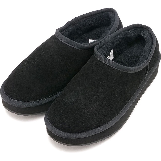 樂天商城 - 日本限定エミュ オーストラリア EMU Australia ムートンブーツ プラットフォーム ピコ ウール [W13253 FW25] PLATFORM PICO WOOL レディース 靴 厚底 スリッポン ウィンターシューズ エミュー Black 正規取扱店