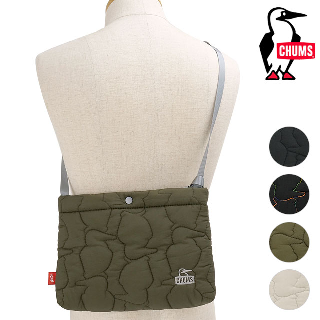 チャムス CHUMS ブービーステッチサコッシュ [CH60-4042 FW25] 2L Booby Stitch Sacoche メンズ・レディース 鞄 キルティングバッグ ショルダーポーチ 【メール便可】 正規取扱店