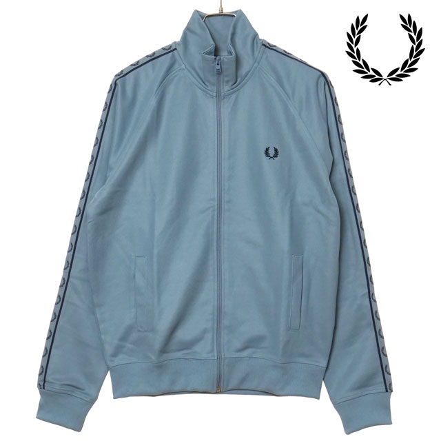 【ポイント10倍】フレッドペリー FRED PERRY コントラストテープ トラックジャケット [J5557-Z56 FW25Q4] CONTRAST TAPE TRACK JACKET メンズ アウター トラックトップ ブルゾン ジャージ上 STOCKPORT-BLUE/TENNIS-BALL-YELLOW/NAVY 正規取扱店