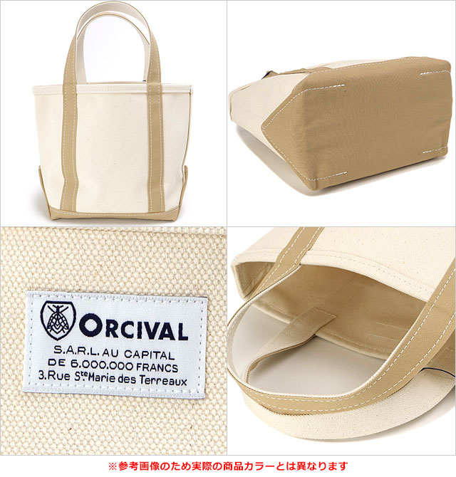 �������Х� ORCIVAL �ȡ��ȥХå� ���⡼�� [OR-H0285-KWC] TOTE BAG SMALL ��󥺡���ǥ����� ��˥��å��� �� ������ �����Х��ȡ��� �������� ���� �ۥ磻�ȷ� ECRU/SMOKY-PINK/GREY �����谷Ź