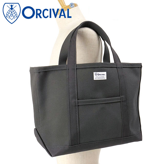 Rakuten - 【最大100%ポイントバック】オーシバル ORCIVAL トートバッグ ミディアム [OR-H0284-KWC] TOTE BAG MEDIUM メンズ・レディース ユニセックス 鞄 日本製 キャンバストート 中サイズ 帆布 グレー CHARCOAL 正規取扱店