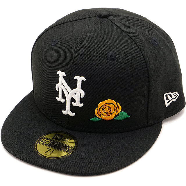ニューエラ キャップ NEW ERA CAP 59FIFTY ウィズローズ ニューヨーク・メッツ [14668145 FW25] 5950 WITH ROSE NEYMET メンズ・レディース 帽子 ブラック 正規取扱店