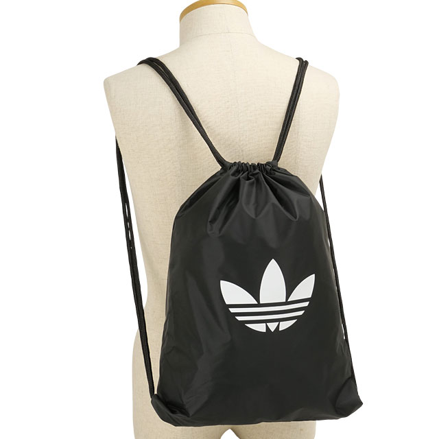 Rakuten - アディダス オリジナルス adidas Originals アディカラー ジムサック [MCC00/JX0229 FW26] ADICOLOR GYMSACK メンズ・レディース バッグ ナップサック 軽量 スポーツ ジム デイリー 黒 ブラック/ホワイト 【メール便可】 正規取扱店