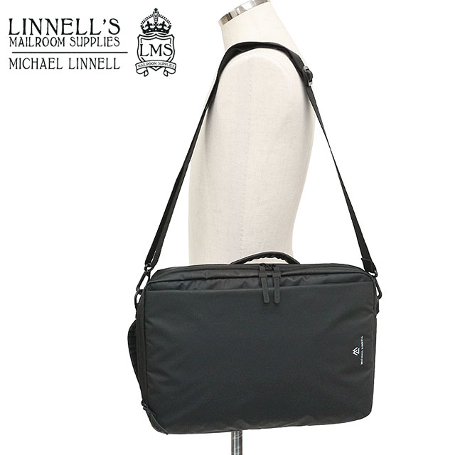 乐天商城 - 【最大100%ポイントバック】マイケルリンネル MICHAEL LINNELL 3ウェイバッグ [MLAC-43 SS26] 8L 3WAY BAG メンズ・レディース 鞄 バックパック ショルダーバッグ ブリーフケース ビジネス トラベル 出張 高耐久 撥水 黒 BLACK 正規取扱店