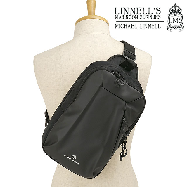 樂天商城 - 【最大100%ポイントバック】マイケルリンネル MICHAEL LINNELL ショルダーバッグ [MLSL-30 SS26] 8L Shoulder Bag メンズ・レディース 鞄 ワンショルダー スリングバッグ 撥水 軽量 PUコーティング ナイロン 斜めがけ 黒 BLACK 正規取扱店