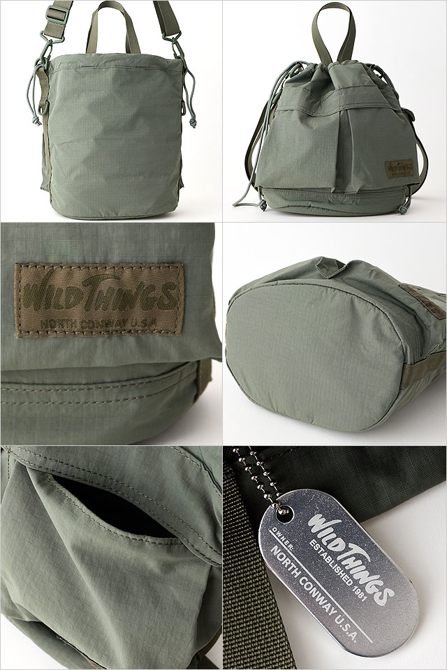 ワイルドシングス WILD THINGS ショルダーバッグ スクイーズ ショルダー [W7020 FW26] 10L SQUEEZE SHOULDER メンズ・レディース ユニセックス 鞄 巾着バッグ ワンショルダー ミリタリー グリーン Khaki 正規取扱店 mischief-10108191 mischief シューズ&アパレル サンプル画像3
