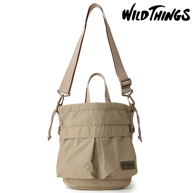 ワイルドシングス WILD THINGS ショルダーバッグ スクイーズ ショルダー [W7020 FW26] 10L SQUEEZE SHOULDER メンズ・レディース ユニセックス 鞄 巾着バッグ ワンショルダー ミリタリー ベージュ D.Beige 正規取扱店 mischief-10108192 mischief シューズ&アパレル サンプル画像2